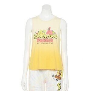 Nickelodeon Spongebob Patrick Yellow Ombre Tank Top L